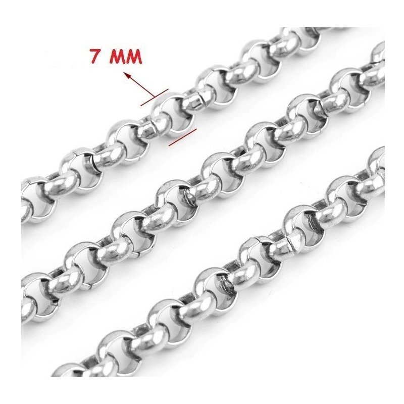 CORDÓN ROLO EN ACERO INOX, DOS MEDIDAS