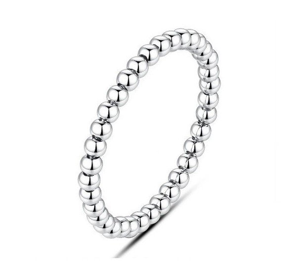 ANILLO BOLAS PLATA DE 1ª LEY, ELÁSTICO ANILLO BOLAS PLATA DE 1ª LEY, ELÁSTICO