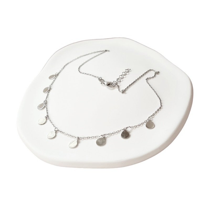 GARGANTILLA PLATA DE 1ª LEY MEDALLITAS