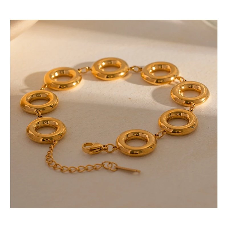 PULSERA WENDY ACERO Y ORO WATERPROOF