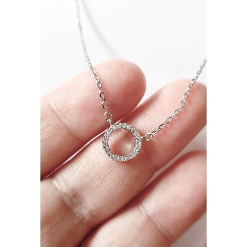 COLGANTE CÍRCULO PLATA DE 1ª LEY