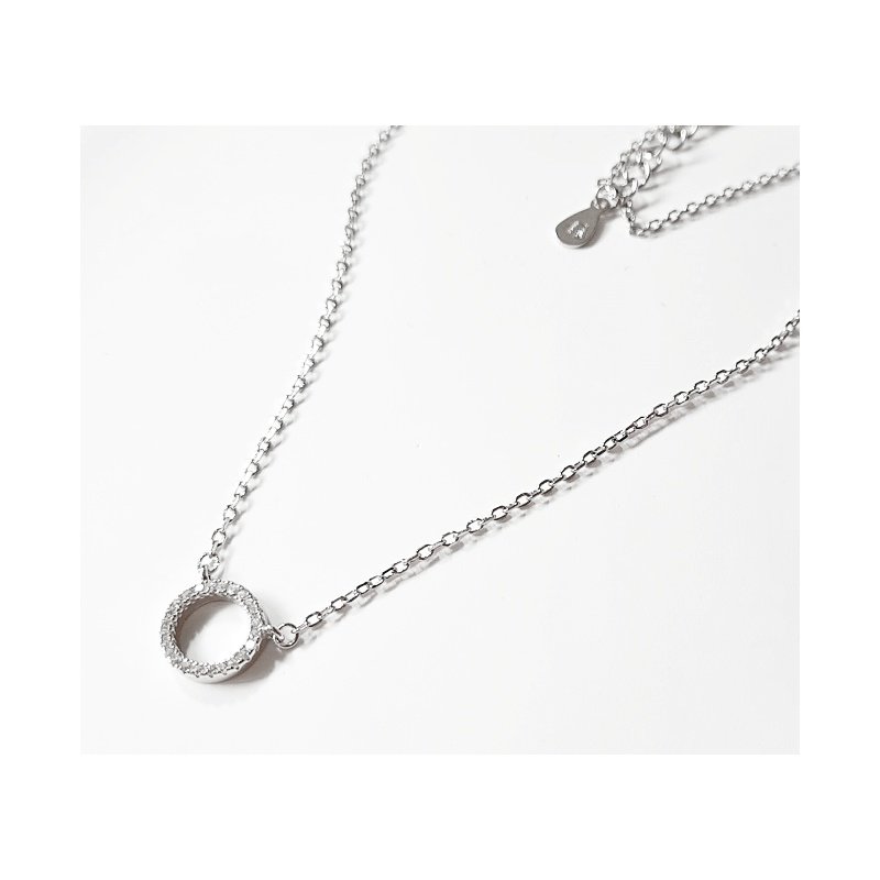 COLGANTE CÍRCULO PLATA DE 1ª LEY