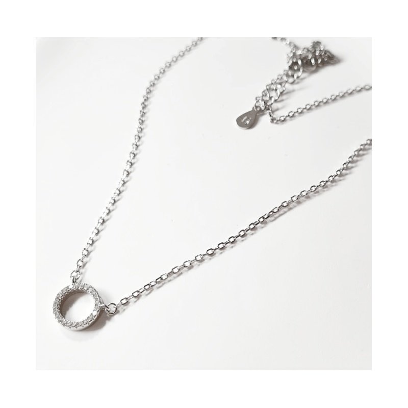 COLGANTE CÍRCULO PLATA DE 1ª LEY