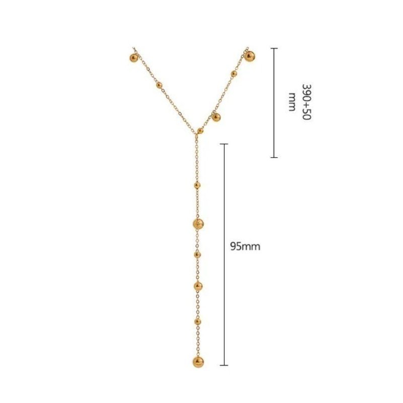 GARGANTILLA WATERFALL ACERO ORO