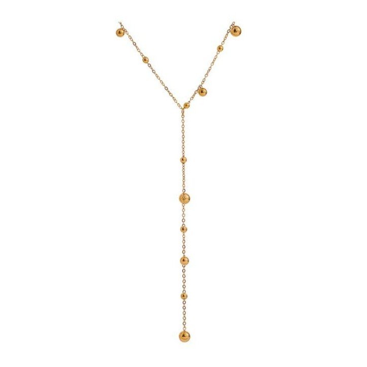 COLLAR GARGANTILLA  ACERO Y ORO WATERPROOF colgantes arena roja joyas