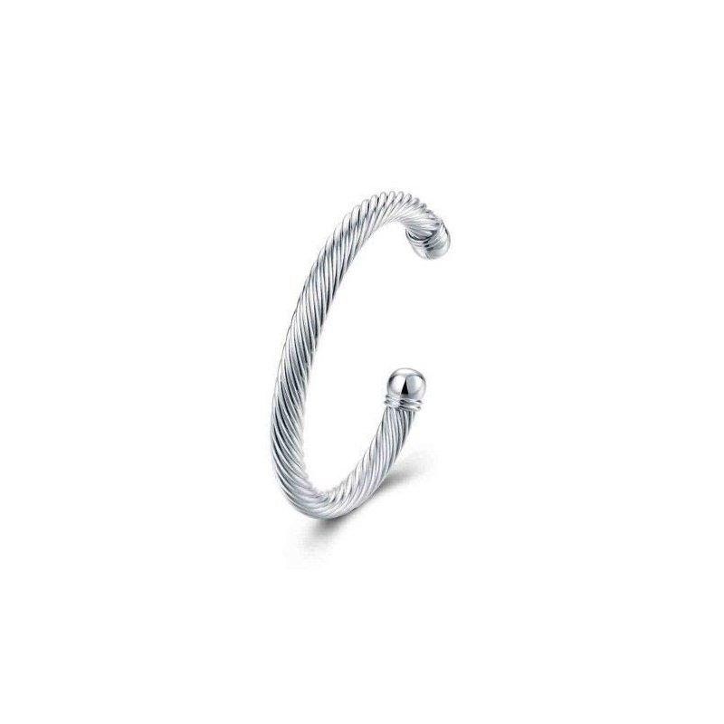 BRAZALETE TRENZADO CON PLATA 925