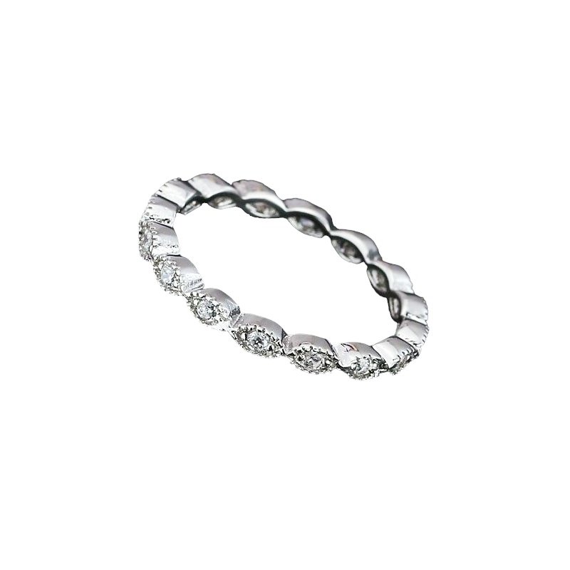 ANILLO COMPROMISO, ALIANZA ÓVALOS, CON ORO 18 K