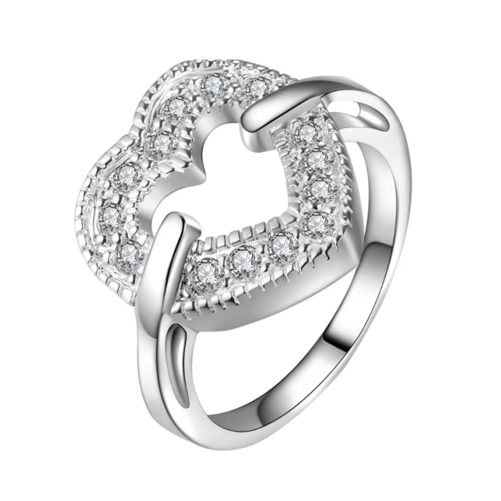 Anillo corazon plata