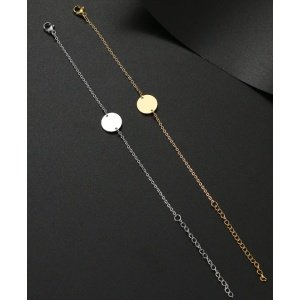 PULSERA ACERO CON CHAPITA PARA GRABAR