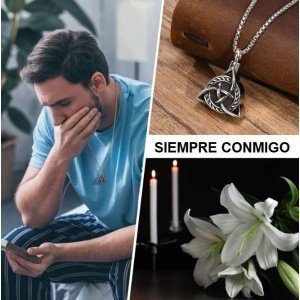 colgante de hombre para meter cenizas