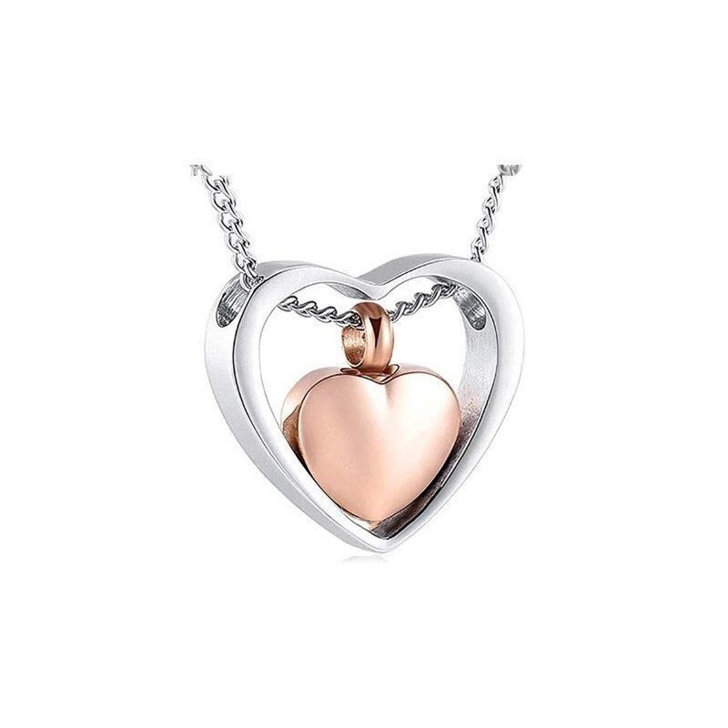 COLGANTE CREMATORIO CORAZÓN CENIZAS