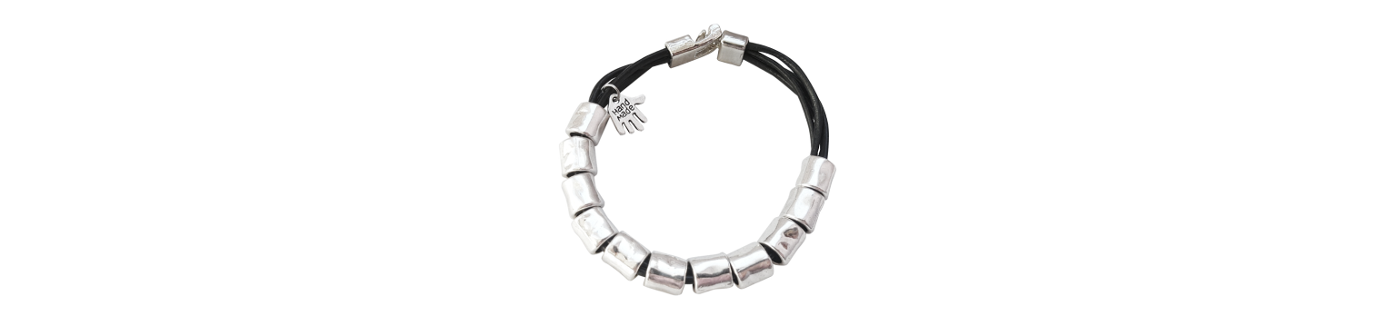 Pulseras personalizadas hechas a mano ♥ Pulseras artesanas de cuero
