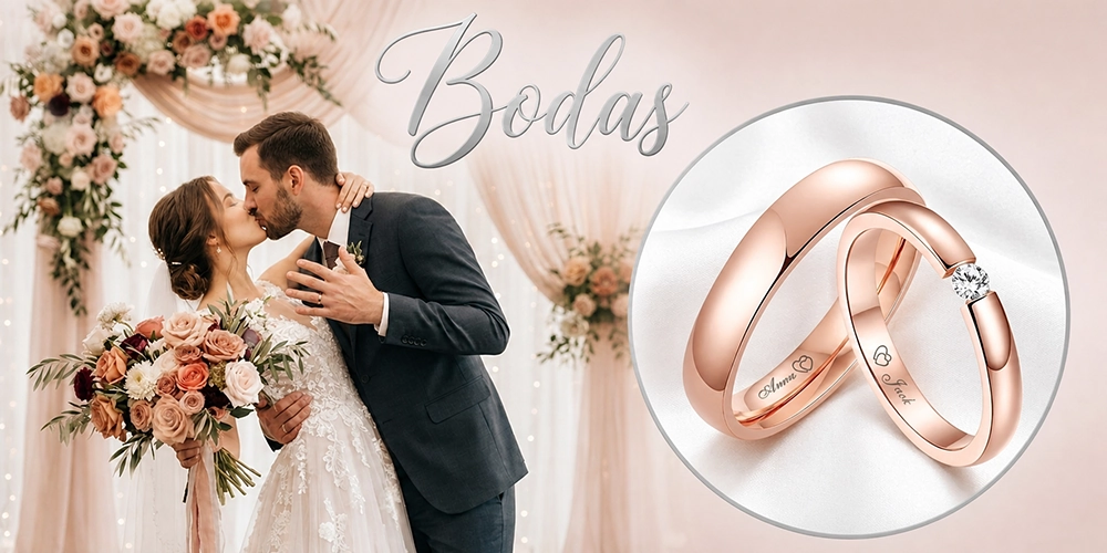 Regalos para bodas personalizados alianzas gemelos relojes de bolsillo