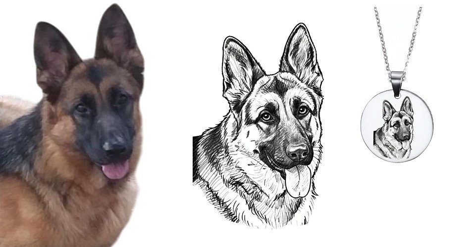 colgantes personalizados con foto de mascotas