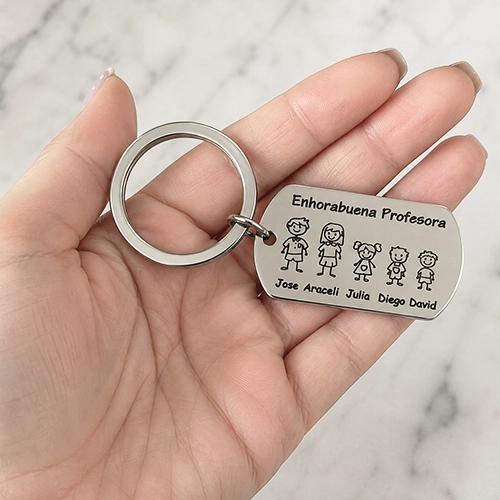 llavero personalizado miembros de la familia