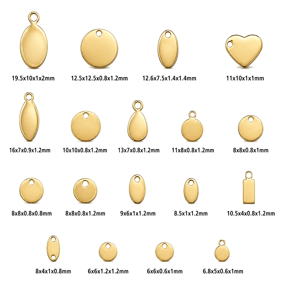 chapitas pequeñas para joyas y complementos con logotipo personalizado